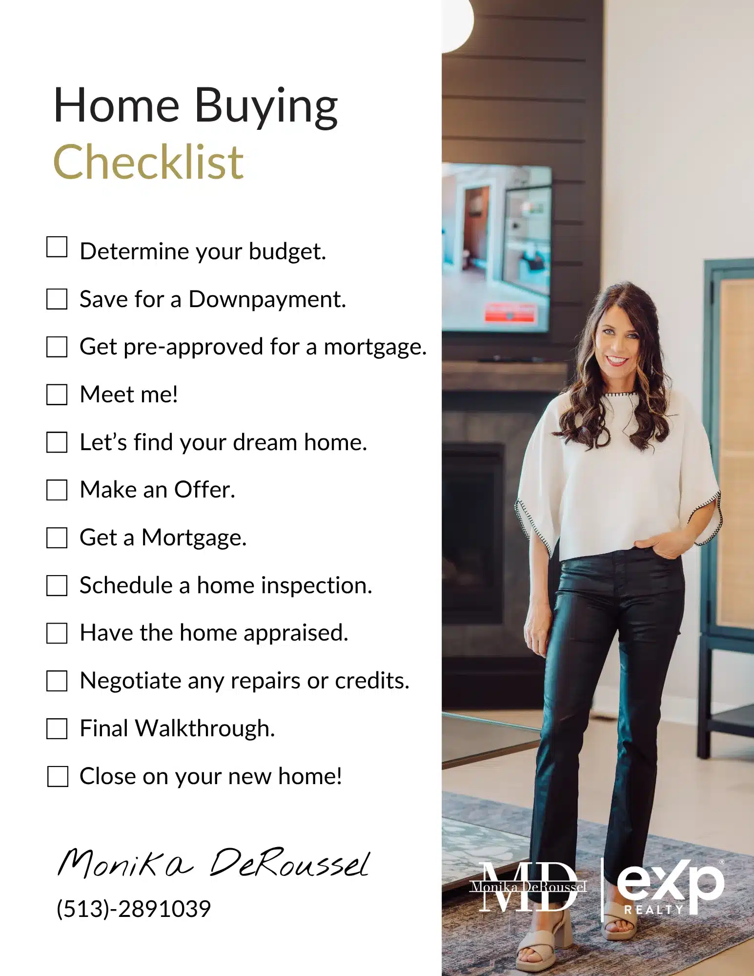 FREE Home Buyers Checklist Monika DeRoussel