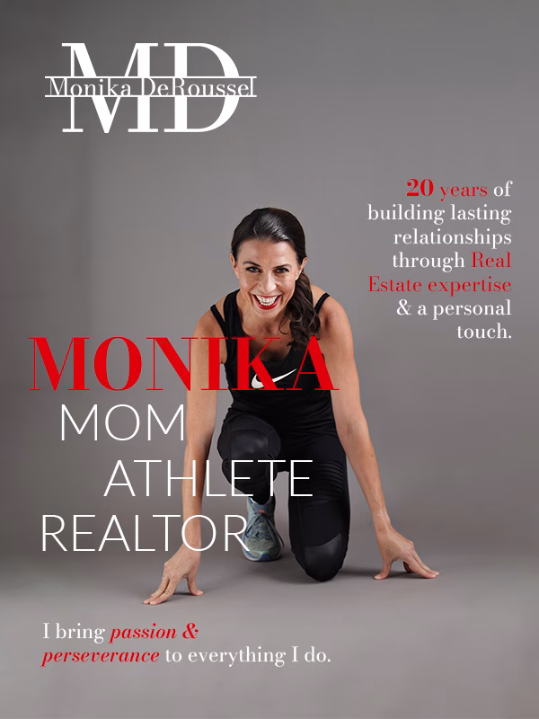 Monika DeRoussel mom athlete realtor